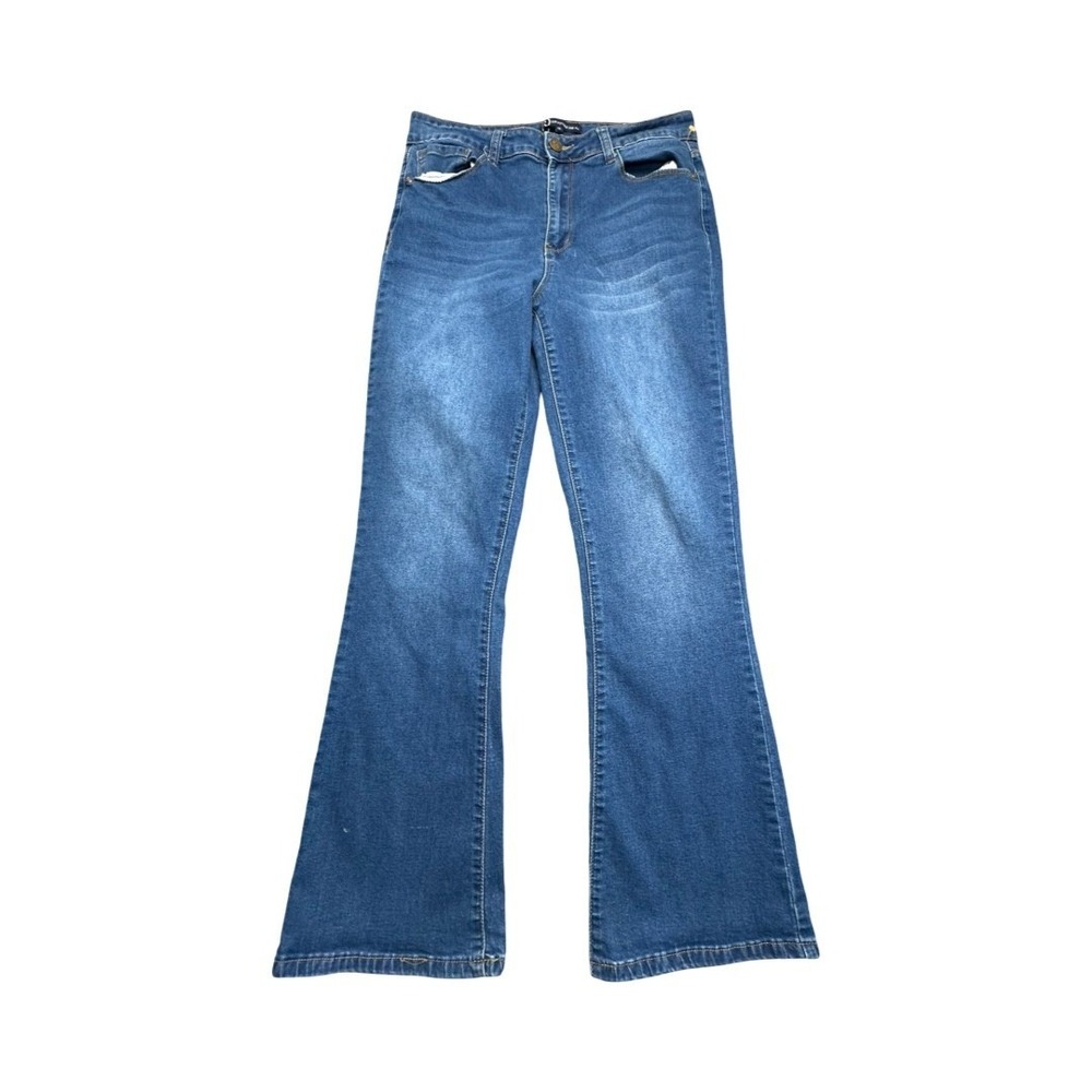 Our Republic For All Jeans Womens 12 Blue APR10876MH Flare High Rise‎ Stretch
